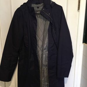 Eddie Bauer On the Go Trench in Eggplant, medium tall size